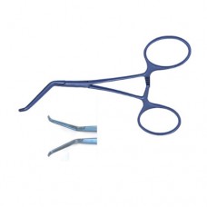 Micro Kitzmiller Clamp Straight Shanks,Left angled jaw,23mm jaw length,11cm Straight Shanks,Right jaw,23mm jaw length,11cm